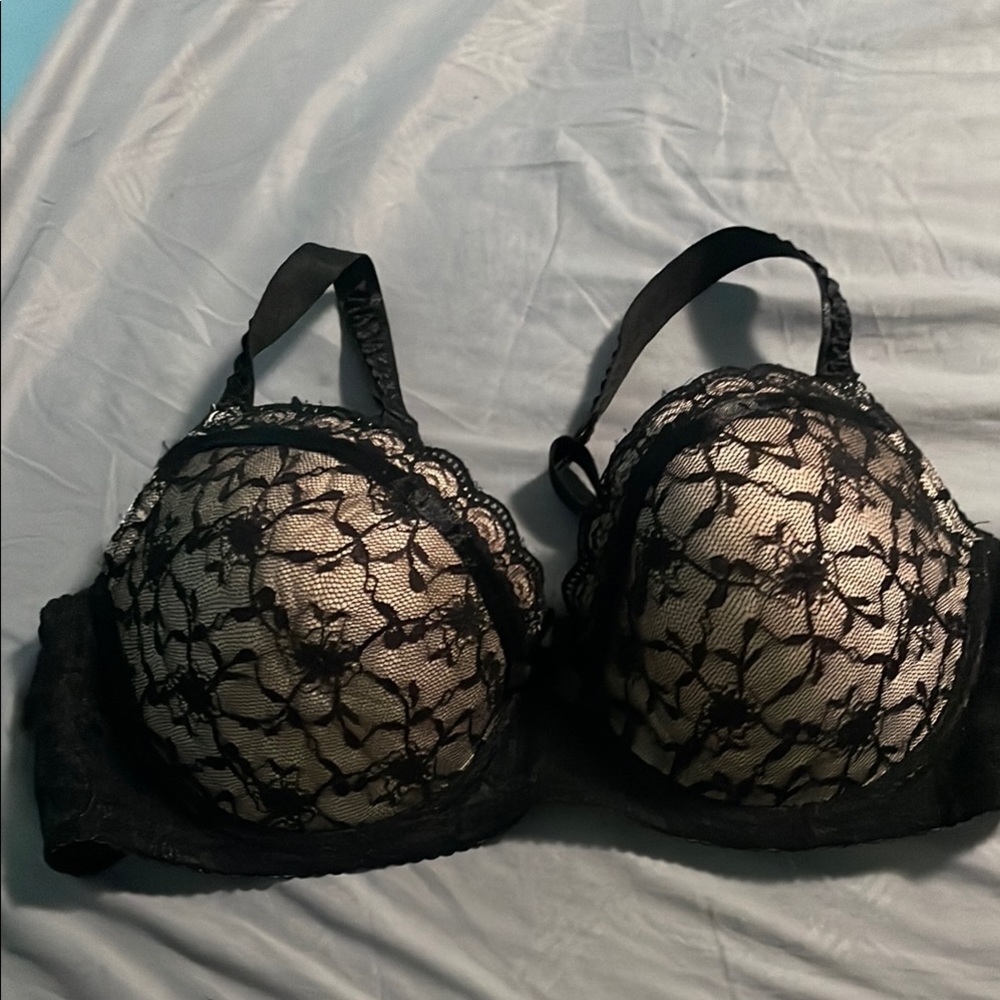 Vintage Black Lace Bra